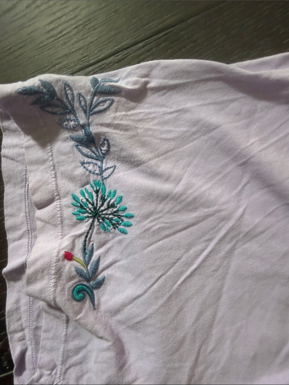 Johnny Was Lavender Embroidered Floral V-Neck Top 2X - Picture 3 of 16
